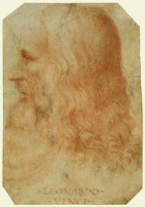 Франческо Мельци. Портрет Леонардо да Винчи в профиль. 1515-18 гг.